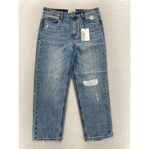 Anthropologie EVIDNT Los Angeles Malibu Girlfriend Jeans Women's 27 Distressed